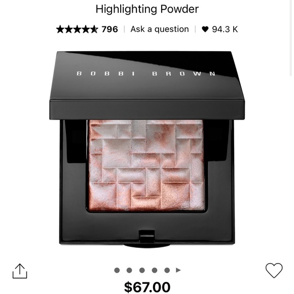 Bobbi Brown Highlighting Powder Pink Glow Blush - Picture 3 of 3